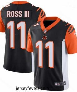 Bengals 11 John Ross III Black Team Color Stitched Football Vapor Untouchable Limited Jersey