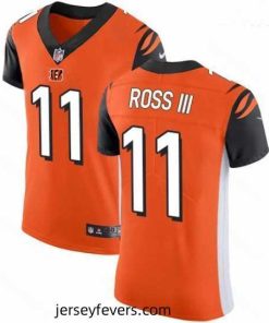 Bengals 11 John Ross III Orange Alternate Stitched Football Vapor Untouchable Elite Jersey