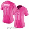 Bengals #11 John Ross III Pink Stitched Football Limited Rush Fashion Jersey
