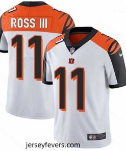 Bengals 11 John Ross III White Stitched Football Vapor Untouchable Limited Jersey