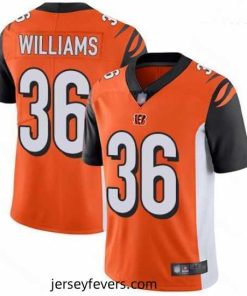 Bengals 36 Shawn Williams Orange Alternate Stitched Football Vapor Untouchable Limited Jersey