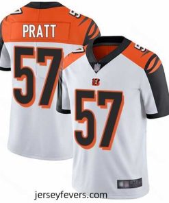Bengals 57 Germaine Pratt White Stitched Football Vapor Untouchable Limited Jersey