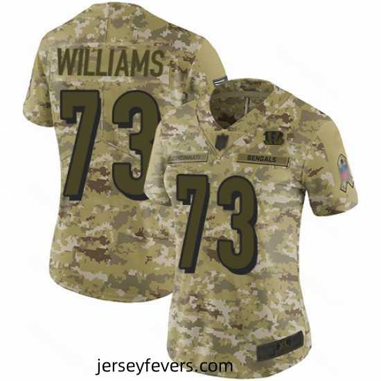 Bengals 73 Jonah Williams Camo Stitched Football Limited 2018 Salute to Service Jersey