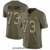 Bengals 73 Jonah Williams Olive Camo Stitched Football Limited 2017 Salute to Service Jersey