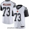 Bengals 73 Jonah Williams White Stitched Football Limited Rush Jersey