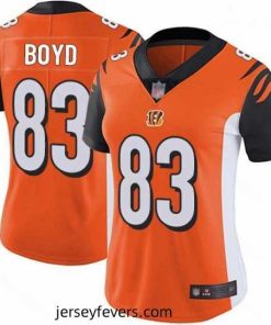 Bengals #83 Tyler Boyd Orange Alternate Stitched Football Vapor Untouchable Limited Jersey