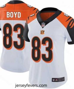 Bengals #83 Tyler Boyd White Stitched Football Vapor Untouchable Limited Jersey