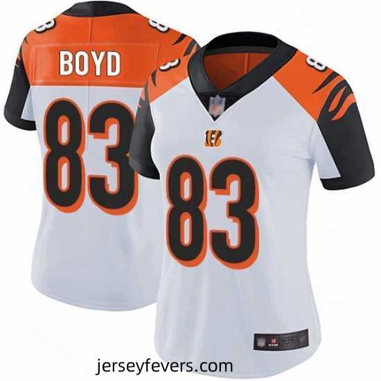 Bengals #83 Tyler Boyd White Stitched Football Vapor Untouchable Limited Jersey