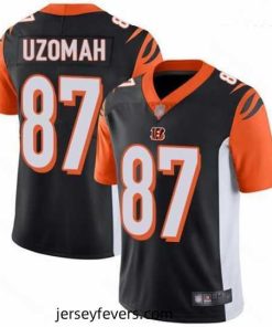 Bengals 87 C J  Uzomah Black Team Color Stitched Football Vapor Untouchable Limited Jersey