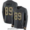 Bengals 89 Drew Sample Anthracite Salute to Service Stitched Football Limited Therma Long Sleeve Jersey