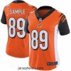 Bengals 89 Drew Sample Orange Alternate Stitched Football Vapor Untouchable Limited Jersey