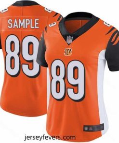 Bengals 89 Drew Sample Orange Alternate Stitched Football Vapor Untouchable Limited Jersey