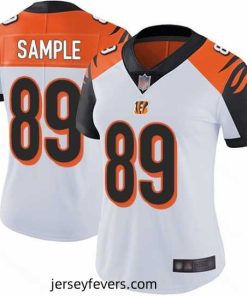 Bengals 89 Drew Sample White Stitched Football Vapor Untouchable Limited Jersey
