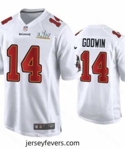 Chris Godwin Buccaneers White Super Bowl Lv Game Fashion Jersey