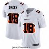 Cincinnati Bengals 18 A J  Green White Nike Team Logo Dual Overlap Limited NFL Jersey