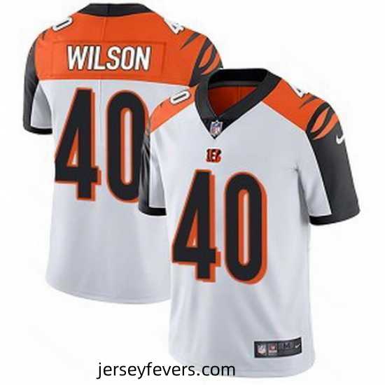 Cincinnati Bengals 40 Brandon Wilson Limited White Color Vapor Untouchable Jersey