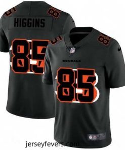Cincinnati Bengals 85 Tee Higgins Nike Team Logo Dual Overlap Limited NFL Jersey Black