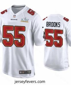 Derrick Brooks Buccaneers White Super Bowl Lv Game Fashion Jersey