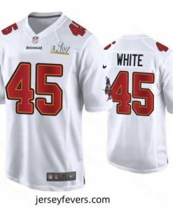 Devin White Buccaneers White Super Bowl Lv Game Fashion Jersey