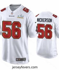 Hardy Nickerson Buccaneers White Super Bowl Lv Game Fashion Jersey