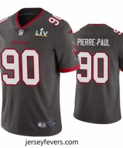 Jason Pierre Paul Buccaneers Pewter Super Bowl Lv Vapor Limited Jersey