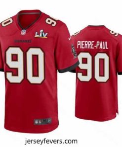 Jason Pierre Paul Buccaneers Red Super Bowl Lv Game Jersey
