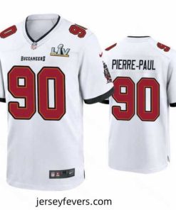 Jason Pierre Paul Buccaneers White Super Bowl Lv Game Jersey