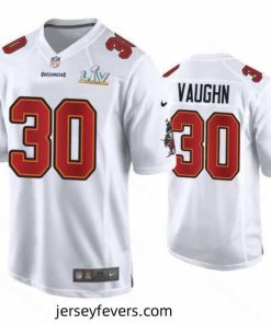 Ke'Shawn Vaughn Buccaneers White Super Bowl Lv Game Fashion Jersey