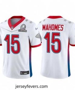 2022 NFL Pro Bowl Kansas City Chiefs 15 Patrick Mahomes AFC White Jersey