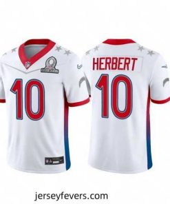 2022 NFL Pro Bowl Los Angeles Chargers #10 Justin Herbert AFC White Jersey