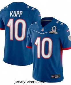 2022 NFL Pro Bowl Los Angeles Rams 10 Cooper Kupp NFC Blue Jersey