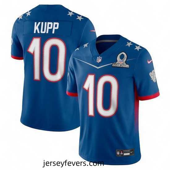 2022 NFL Pro Bowl Los Angeles Rams 10 Cooper Kupp NFC Blue Jersey