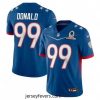 2022 NFL Pro Bowl Los Angeles Rams 99 Aaron Donald NFC Blue Jersey