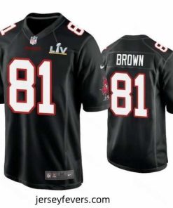 Antonio Brown Buccaneers Black Super Bowl Lv Game Fashion Jersey