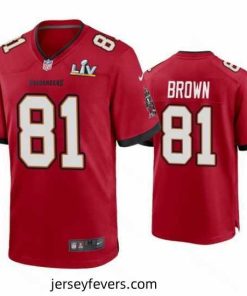 Antonio Brown Buccaneers Red Super Bowl Lv Game Jersey