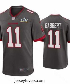 Blaine Gabbert Buccaneers Pewter Super Bowl Lv Game Jersey