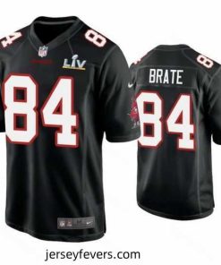 Cameron Brate Buccaneers Black Super Bowl Lv Game Fashion Jersey