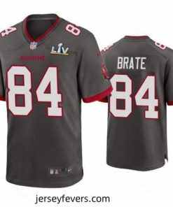Cameron Brate Buccaneers Pewter Super Bowl Lv Game Jersey