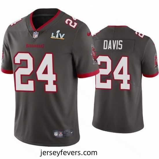 Carlton Davis Buccaneers Pewter Super Bowl Lv Vapor Limited Jersey