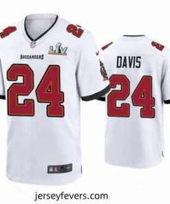 Carlton Davis Buccaneers White Super Bowl Lv Game Jersey