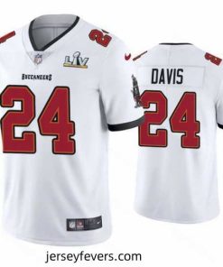 Carlton Davis Buccaneers White Super Bowl Lv Vapor Limited Jersey