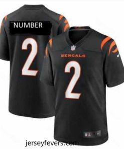 Cincinati Bengals #2 Number Black Vapor Limited Jersey