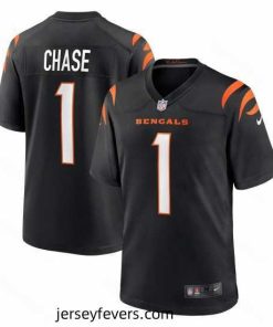 Cincinnate Bengals Ja'Marr Chase 1 Black Vapor Limited Jersey