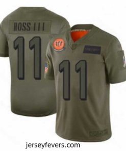 Cincinnati Bengals 11 John Ross Limited Camo 2019 Salute to Service Football Jersey