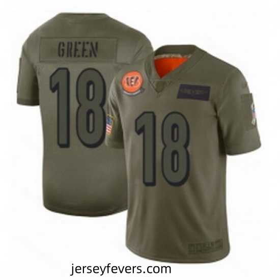 Cincinnati Bengals 18 AJ Green Limited Camo 2019 Salute to Service Football Jersey