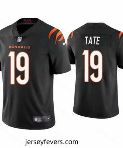 Cincinnati Bengals 19 Auden Tate 2021 Black Vapor Untouchable Limited Stitched Jersey