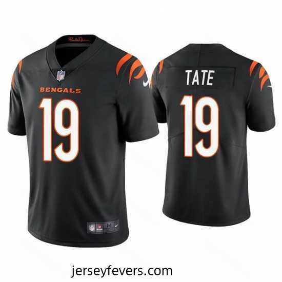 Cincinnati Bengals 19 Auden Tate 2021 Black Vapor Untouchable Limited Stitched Jersey