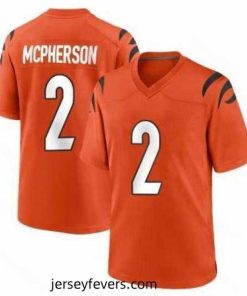 Cincinnati Bengals #2 Evan McPherson 2021 Orange Vapor Limited Stitched NFL Jersey