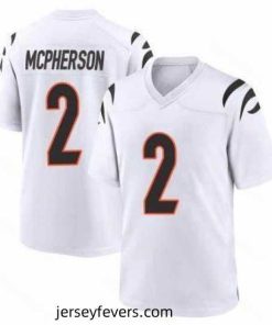 Cincinnati Bengals #2 Evan McPherson 2021 White Vapor Limited Stitched NFL Jersey