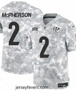 Cincinnati Bengals 2 Evan McPherson 2024 F.U.S.E Arctic Camo Salute To Service Limited Stitched Football Jersey